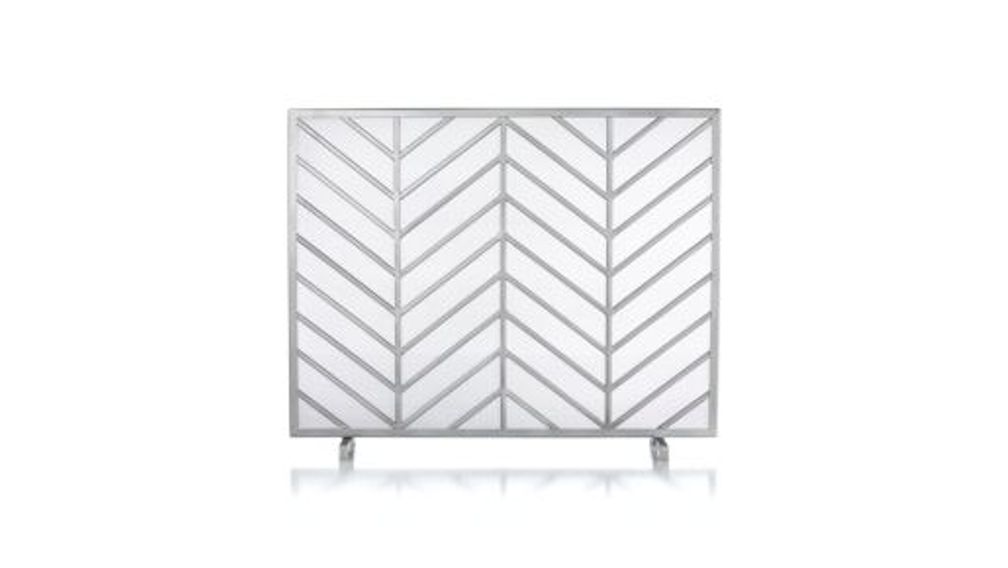 Pantalla de Chimenea Chevron - cratebarrelpe