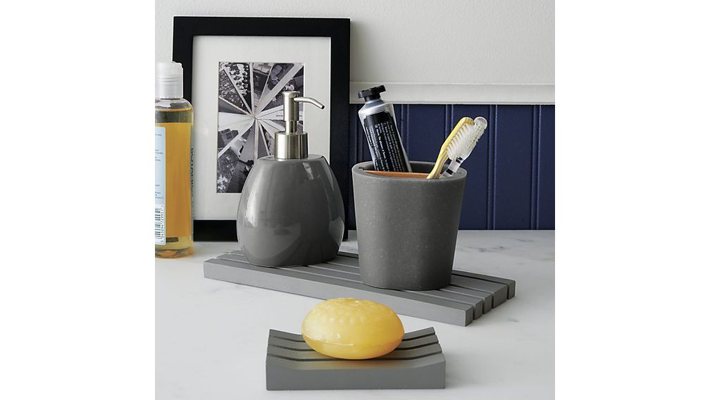 Accesorios de Baño Gris - cratebarrelpe