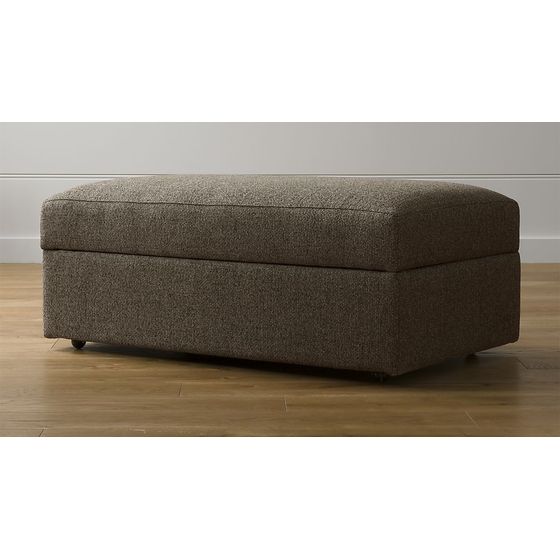 Otomán de Almacenamiento con Bandeja Lounge II Trufa - cratebarrelpe