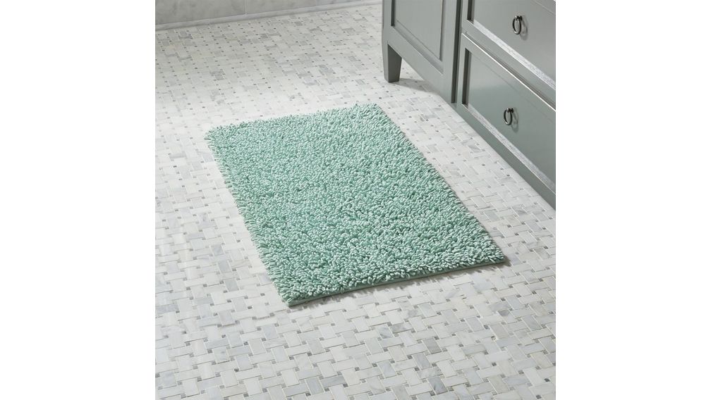 Alfombra de Baño Loop Verde Espuma - cratebarrelpe