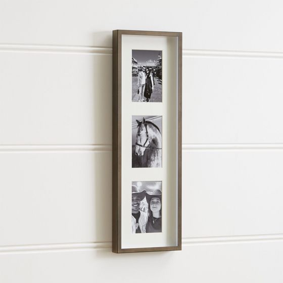 10 x 15 cm marco de fotos 3-B Marco de fotos BARI RUSTIKAL Marco de madera marrón oscuro marco de fotos con cristal acrílico 