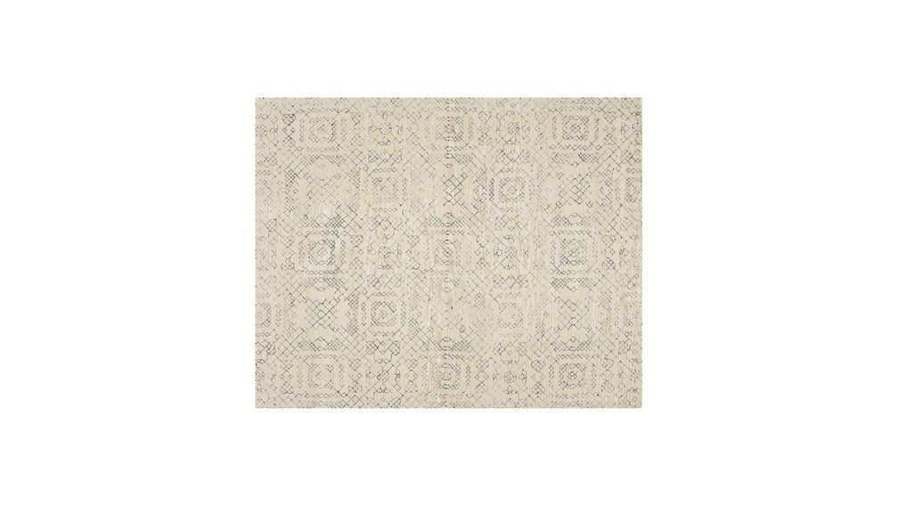 Alfombra Azulejo Estilo Morocco Neutral 244x305cm cratebarrelpe