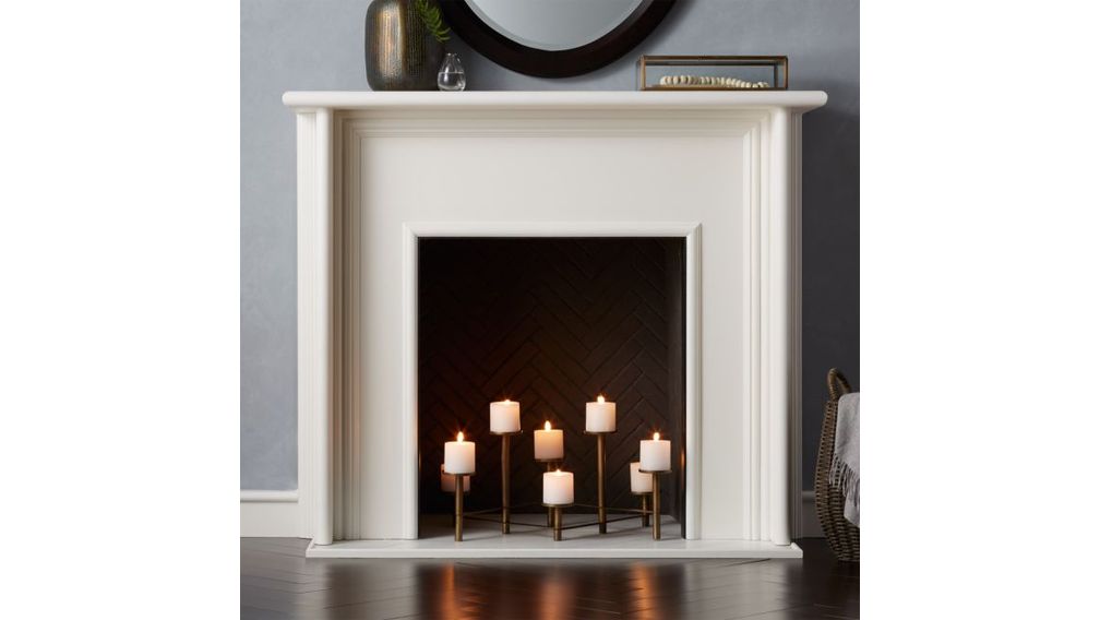 Candelabro para Chimenea de Bronce - cratebarrelpe