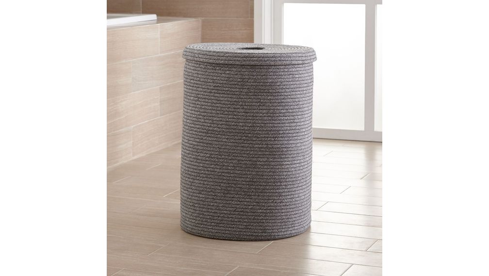 Cesto para Ropa Sucia Trenzada Lupe Gris - cratebarrelpe