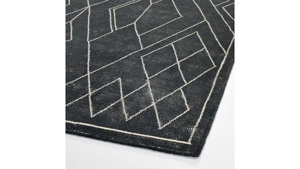 Alfombra Ruell Negra 8'x10' cratebarrelpe