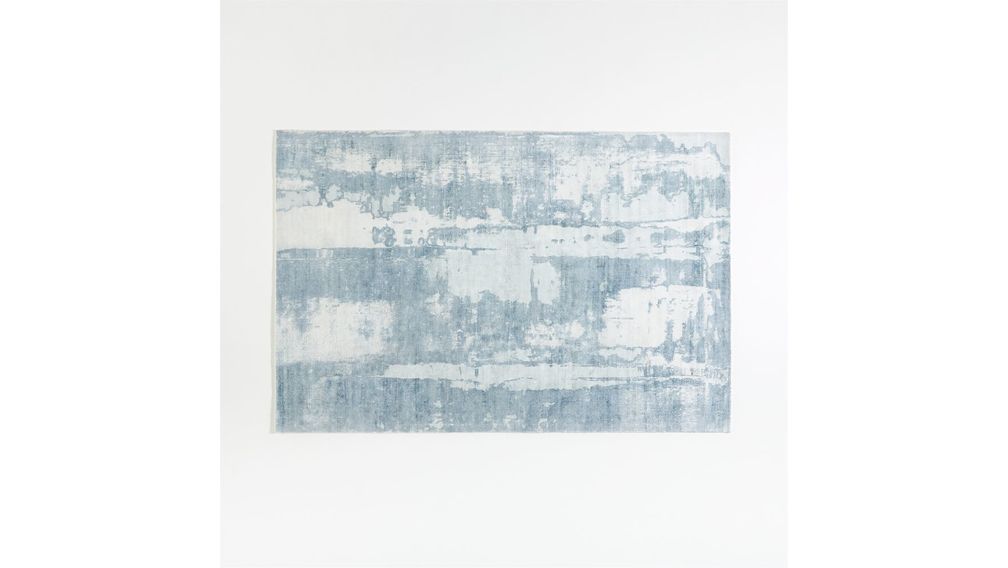 Alfombra Blue Abstract Tottori 183x274cm cratebarrelpe